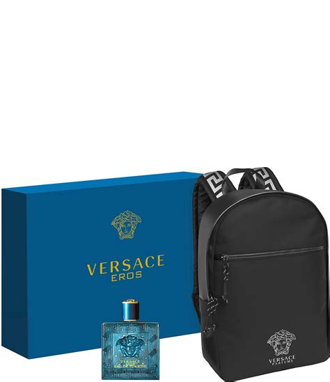 versace coffret set|Versace backpack gift set.